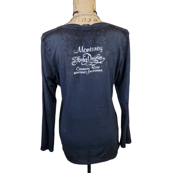 Harley Davidson long sleeve thin tee. Size Medium - Picture 2 of 5